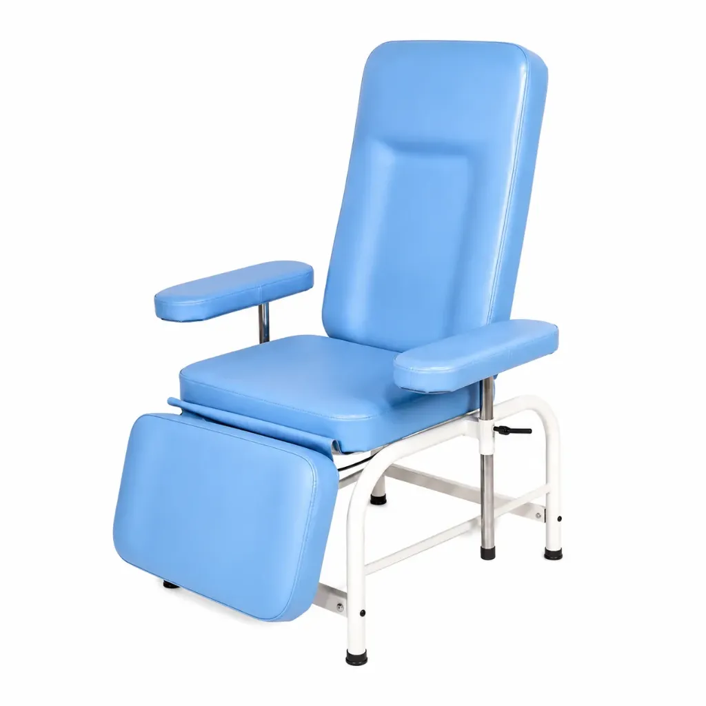 Manual Blood Donation Chair – Adjustable Donor Recliner for Blood Collection & Phlebotomy