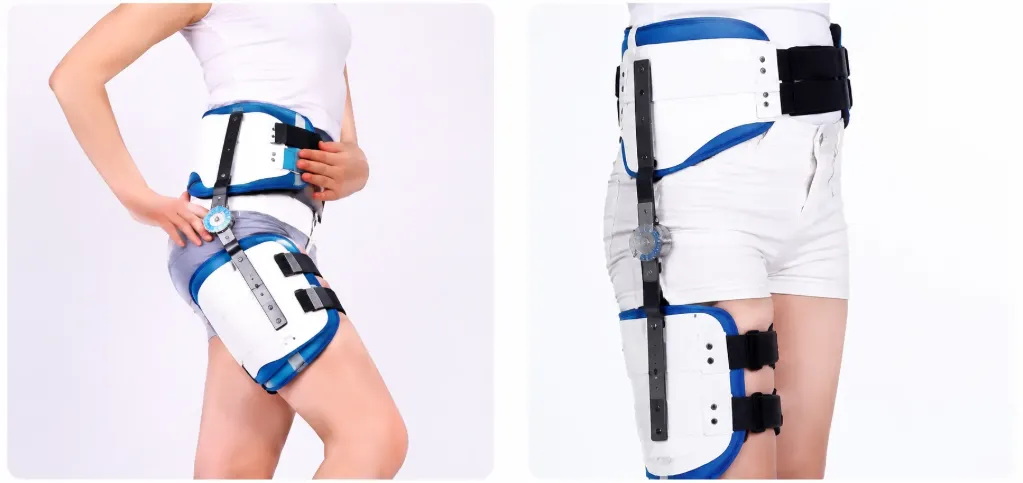 Hip Fixation Support Brace, Femoral Fracture Adjustable Abduction Brace, Free Size