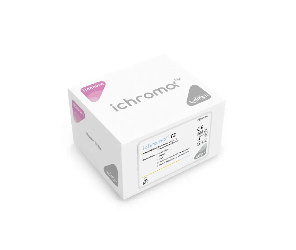 ichroma™ T3 Test Kit 25’s – Quantitative Triiodothyronine (T3) Thyroid Function Test