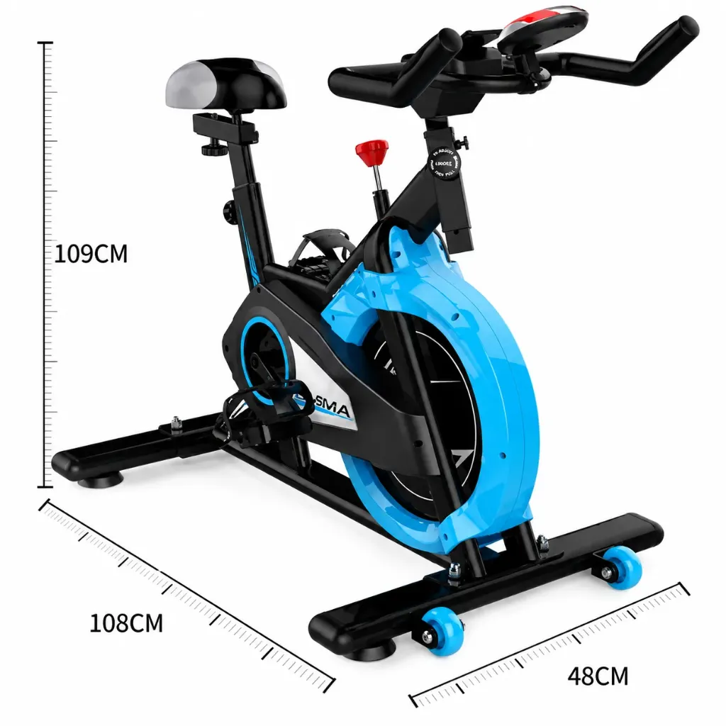 Spin Bike with LCD Display, Tablet Holder & 10kg Flywheel – Indoor Exercise Bike for Cardio & Fitness Training