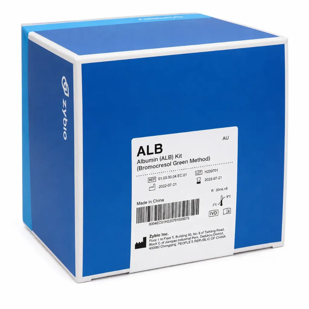 Zybio Albumin (ALB) Reagent 30mL × 6 – Bromocresol Green Method Biochemistry Test Kit