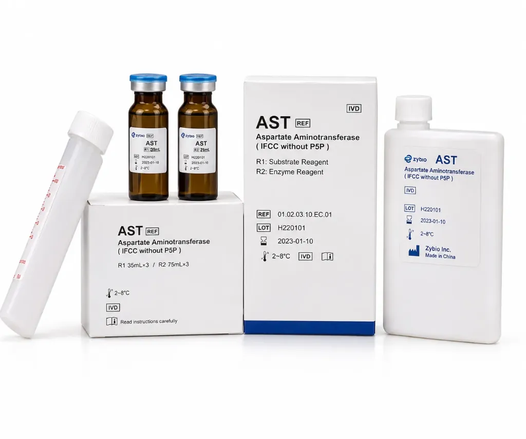 Zybio Aspartate Aminotransferase (AST) Reagent 35mL × 3 / 75mL × 3 – Clinical Chemistry Test Kit
