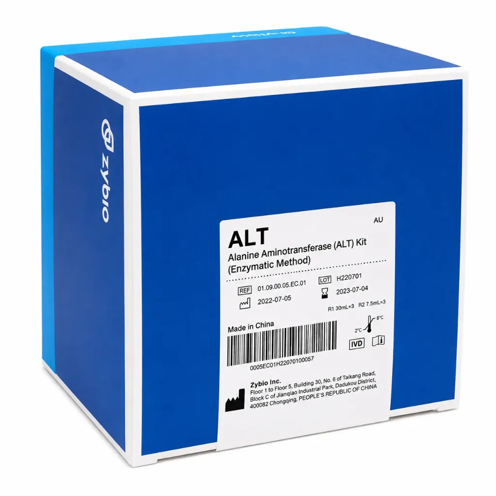 Zybio Alanine Aminotransferase (ALT) Reagent 30mL × 3 / 75mL × 3 – Clinical Chemistry Test Kit
