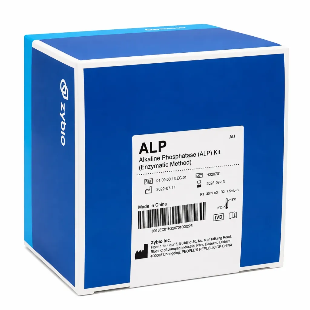 Zybio Alkaline Phosphatase (ALP) Reagent 30mL × 3 / 75mL × 3 – Clinical Chemistry Test Kit