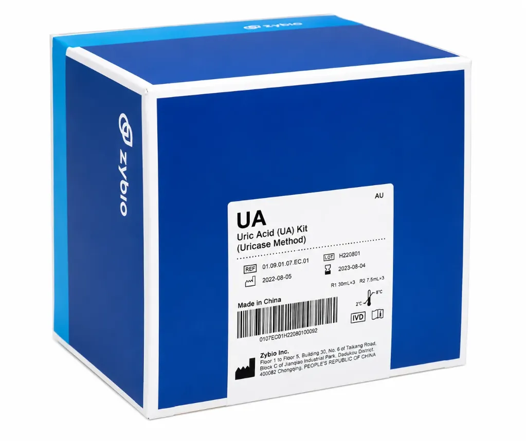 Zybio Uric Acid (UA) Reagent 30mL × 3 – Clinical Chemistry Test Kit