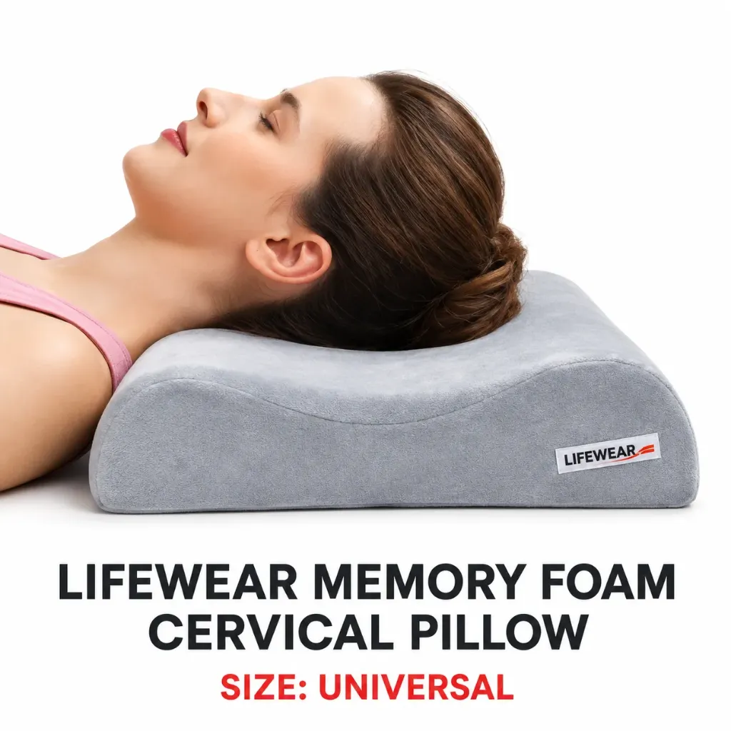 LIFEWEAR Memory Foam Cervical Pillow