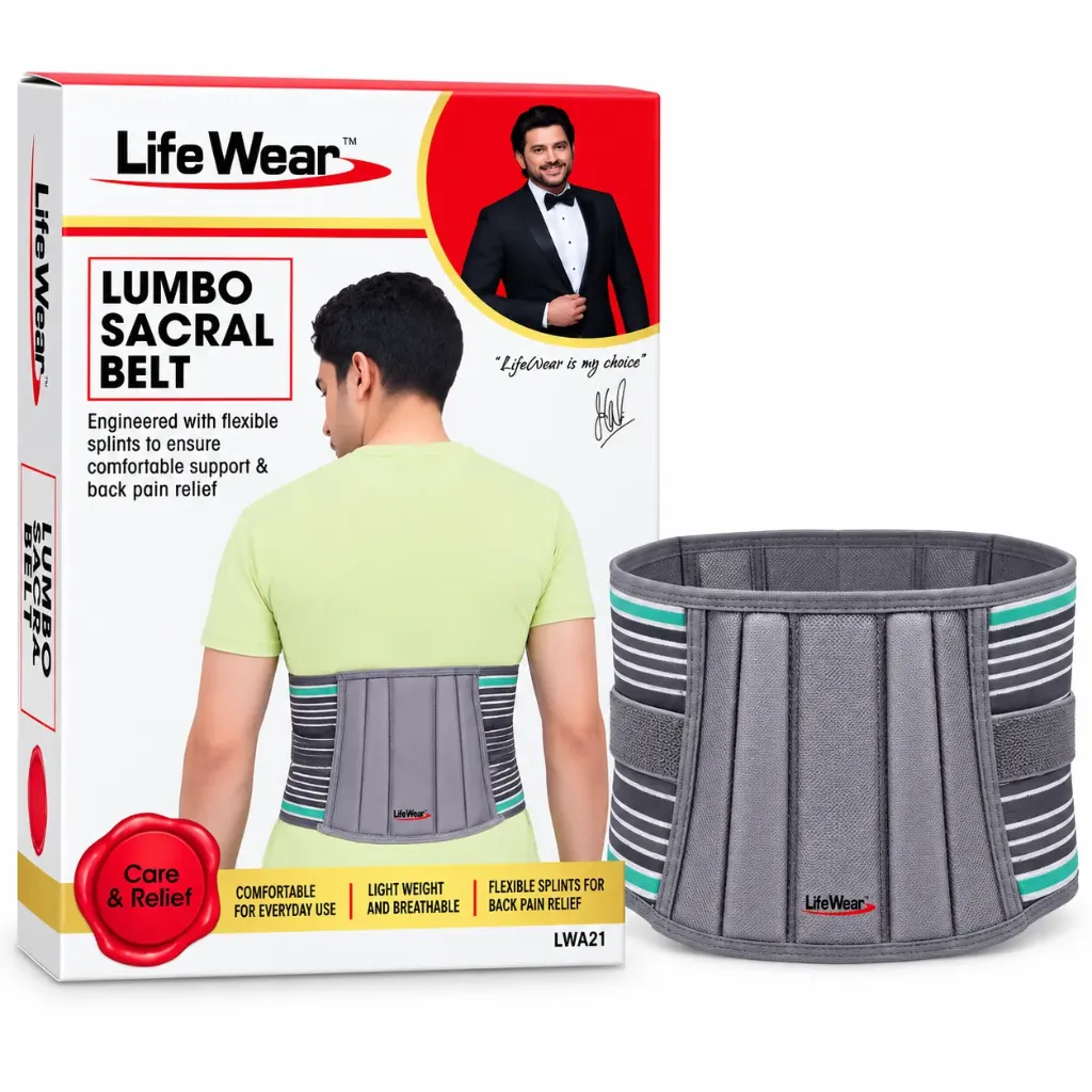 LifeWear Lumbo Sacral Belt – Adjustable Lower Back & Lumbar Support Belt