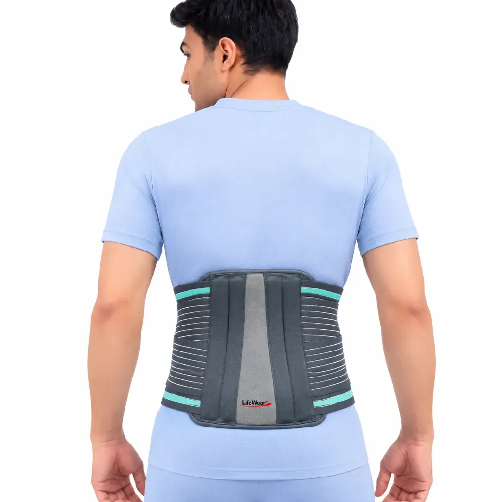 LifeWear Contoured Back Support – Lumbar Support Belt for Back Pain Relief & Posture Support