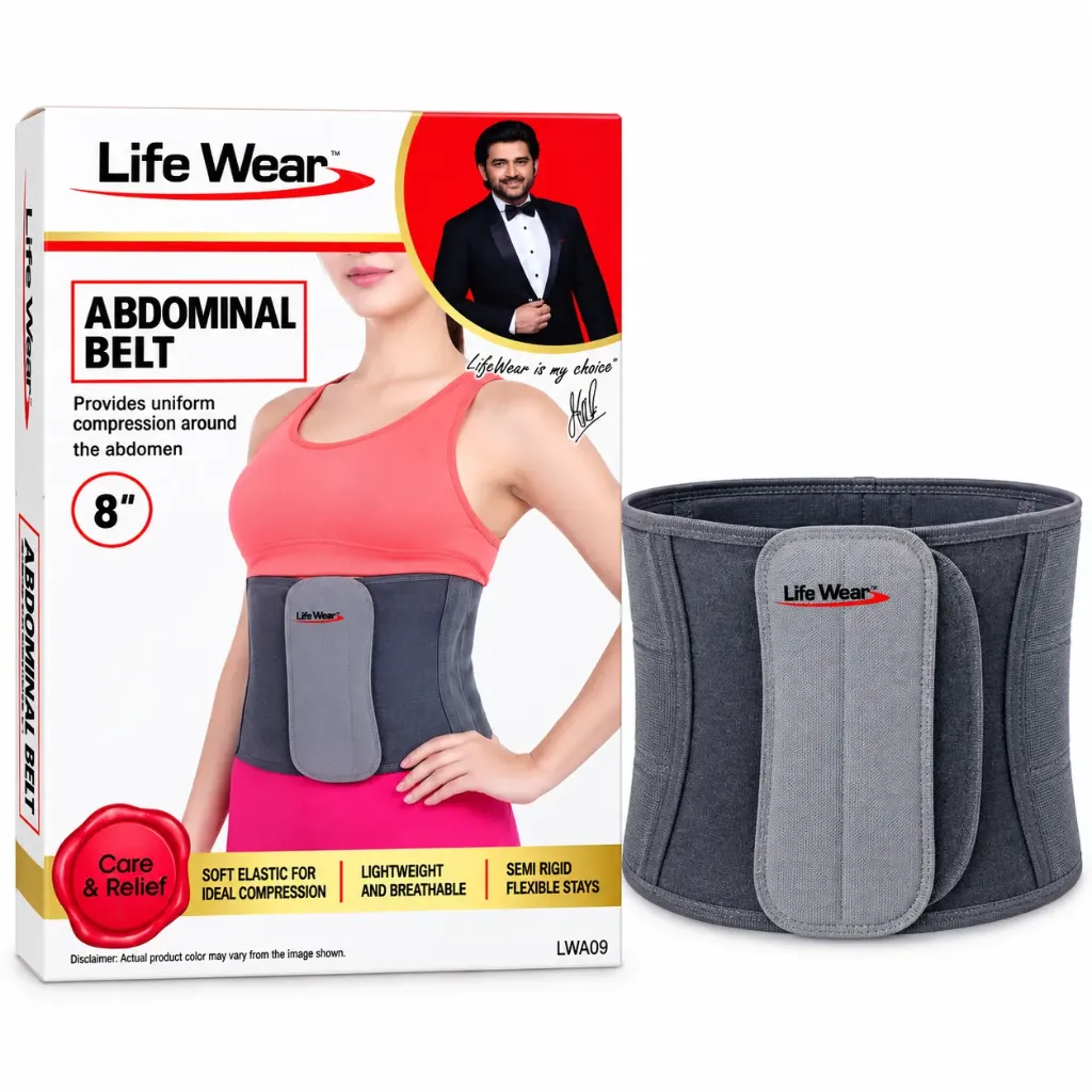 LifeWear Abdominal Belt Large – Adjustable Abdominal & Post-Operative Support Belt