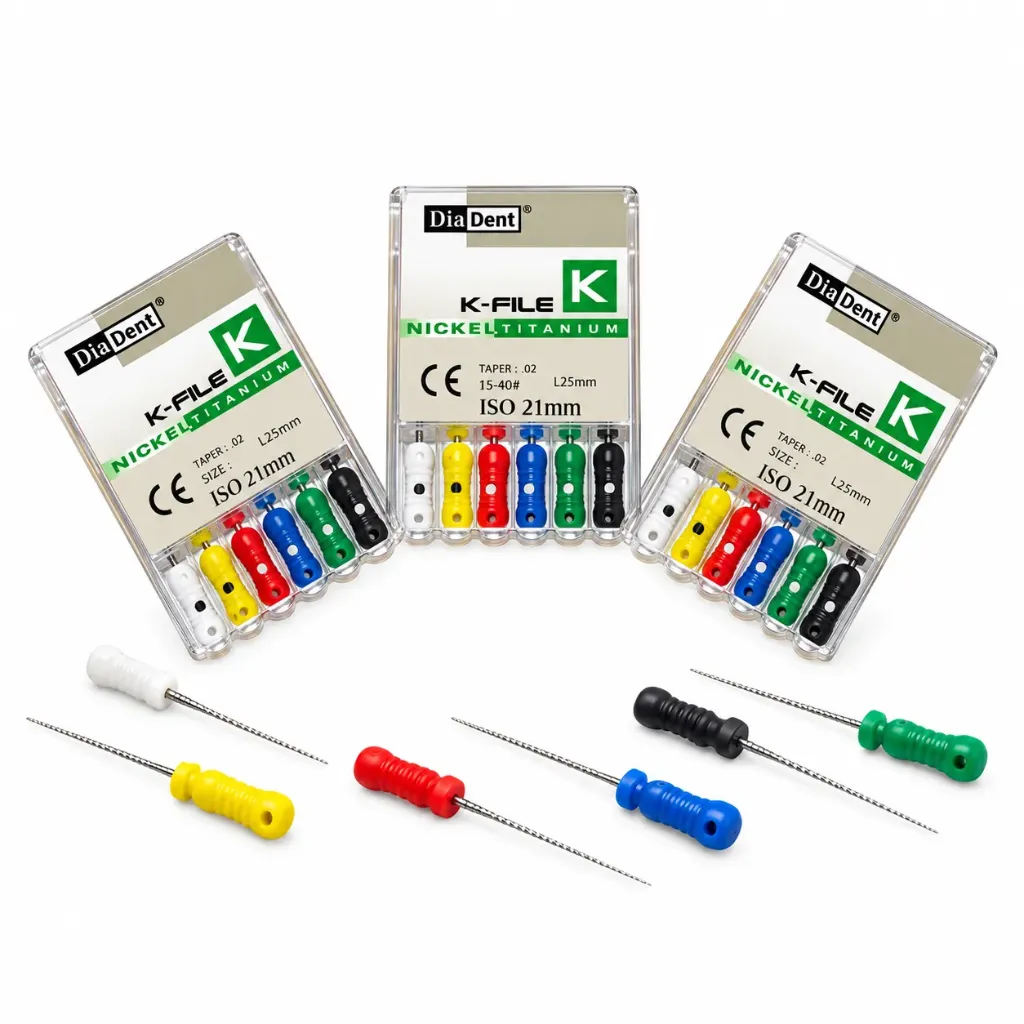 DiaDent H-Files Sizes 15–40 – Endodontic Hand Files for Root Canal Preparation