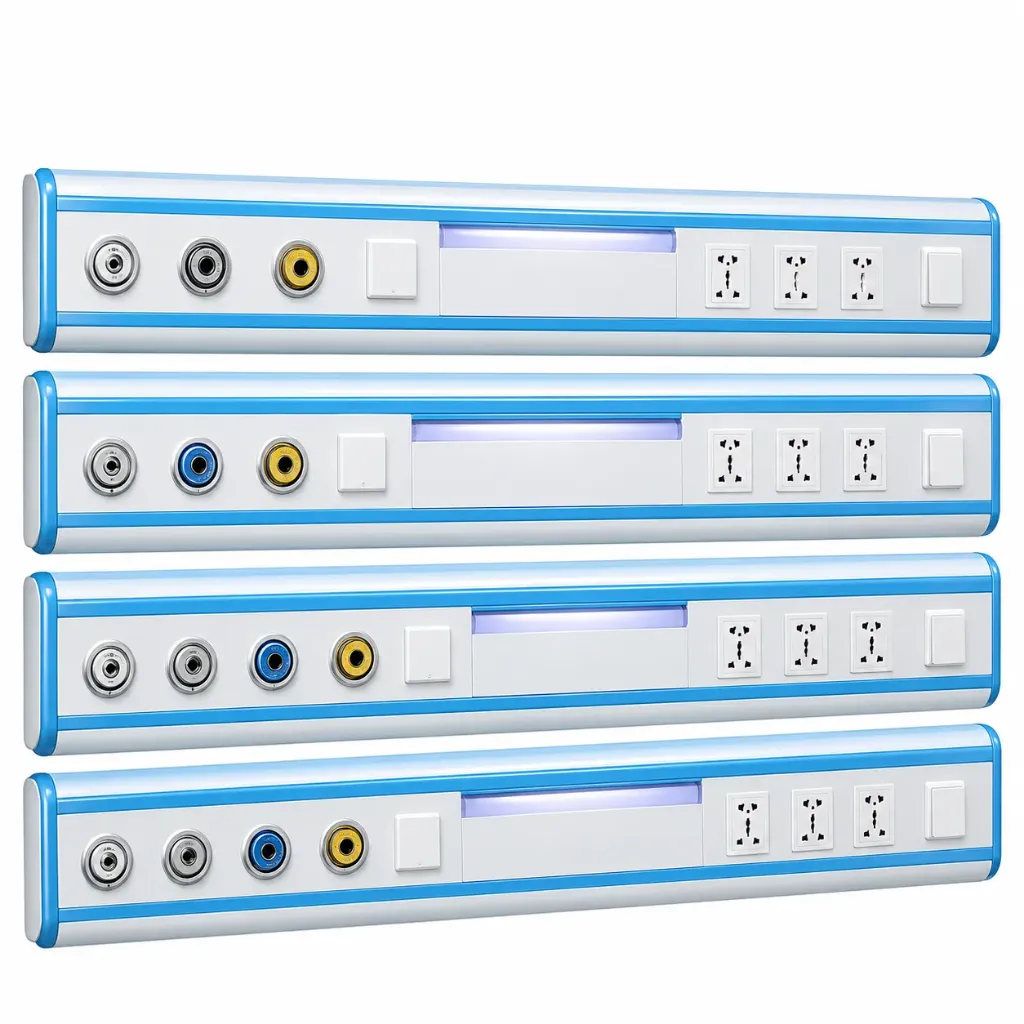 Bedside Head Units 3 Gases– Hospital Bed Head Panels for Medical Gas, Electrical & Nurse Call Systems
