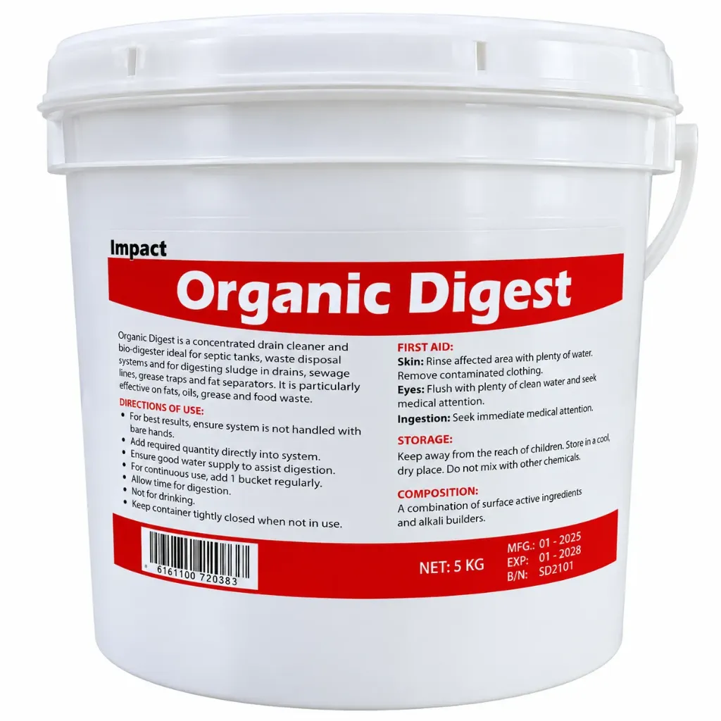 Organic Digest 5kg – Organic Waste Digester for Septic Tanks, Drainage & Waste Management