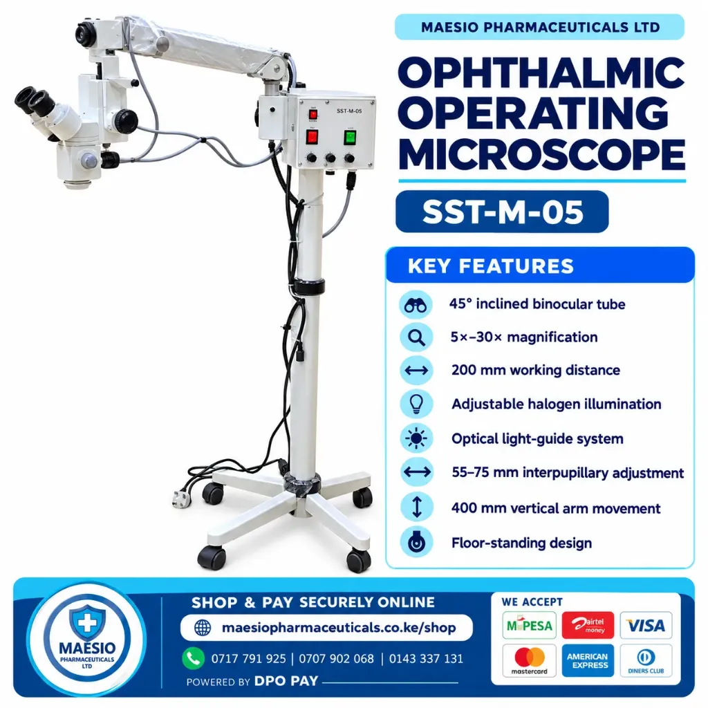 SST-M-05 Ophthalmic Operating Microscope – 5×–30× Magnification | Kenya