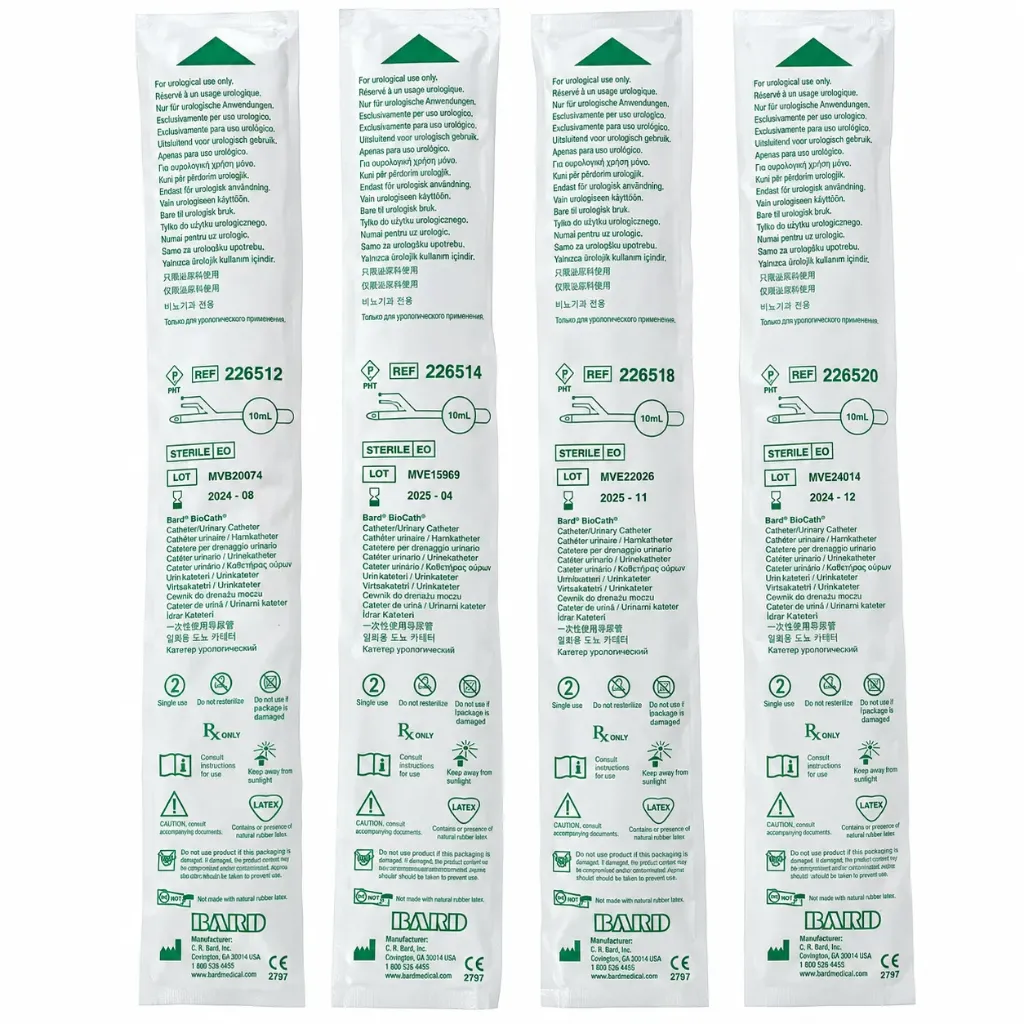 C. R. Bard BioCath 10ml 14Fr – Foley Catheter for Urinary Drainage