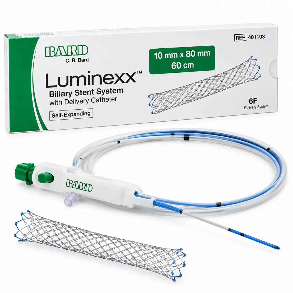 C. R. Bard E-Luminexx™ Biliary Stent 10mm × 80mm / 60cm Delivery System